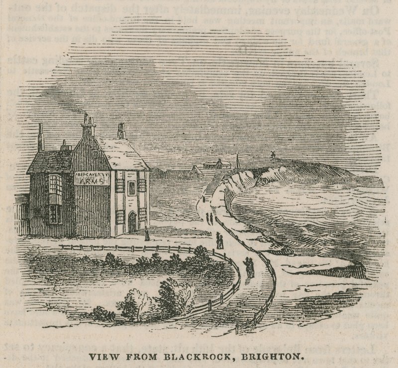 Illustrasjon som viser skredet i Brighton av English School