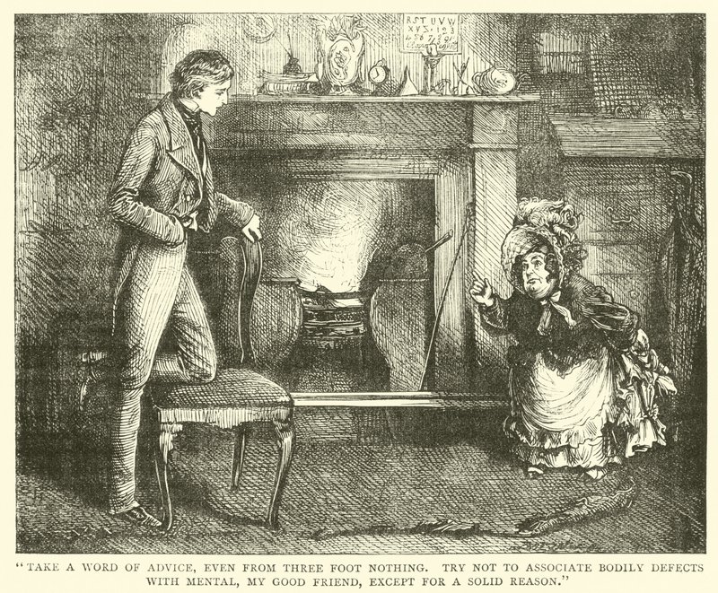 Illustrasjon for David Copperfield (gravering) av English School