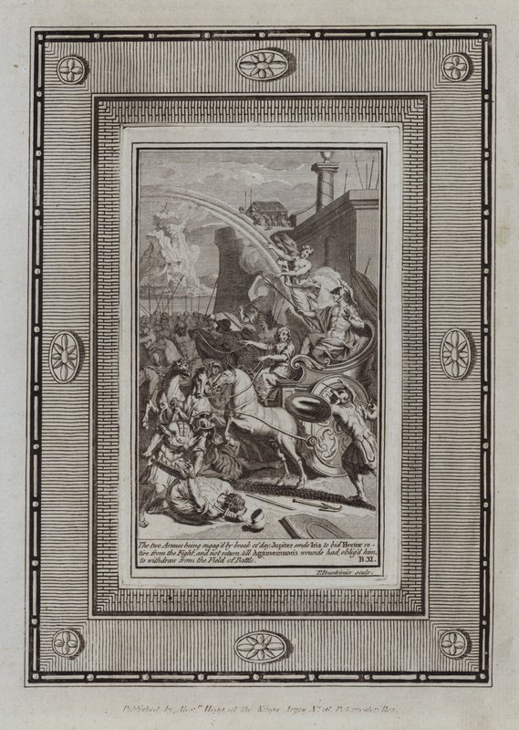 Illustrasjon for Homer's Iliaden (gravering) av English School
