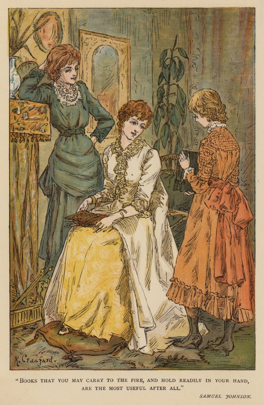 Illustrasjon for Routledge's Every Girl's Annual (litho i farge) av English School