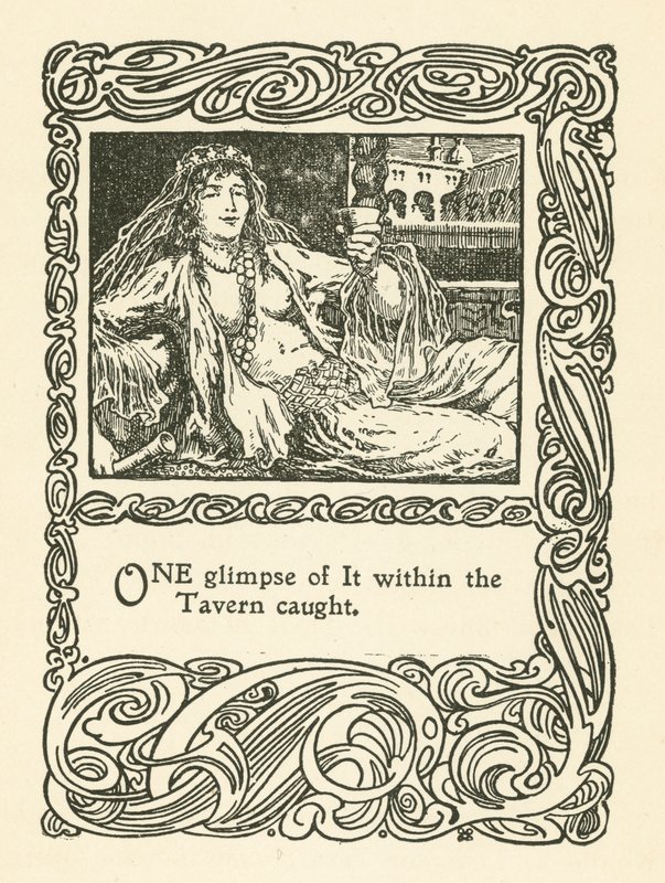 Illustrasjon for Rubaiyat av Omar Khayyam (litho) av English School