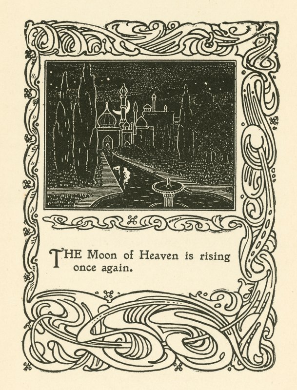 Illustrasjon for Rubaiyat av Omar Khayyam (litho) av English School