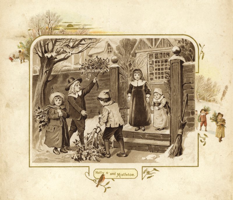 Illustrasjon for The Coming Of Father Christmas av English School