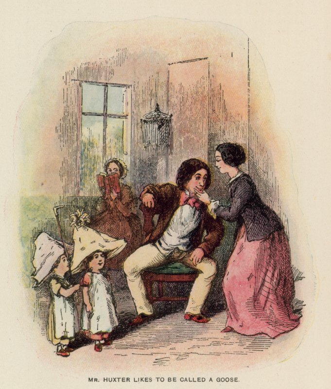 Illustrasjon for The History of Pendennis av Thackeray av English School