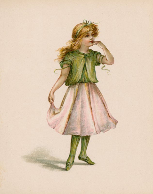 Illustrasjon for The Language Of Flowers (chromolitho) av English School