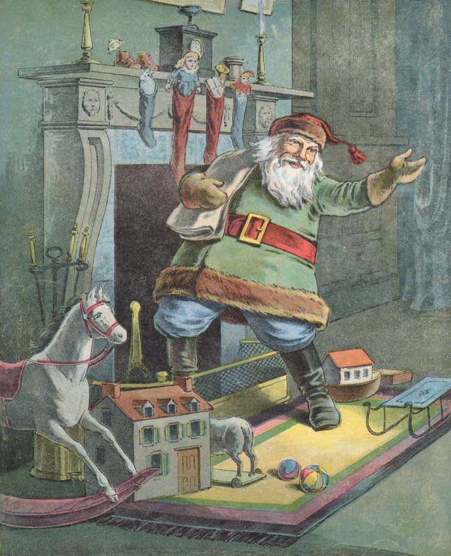 Illustrasjon for The Night Before Christmas av English School