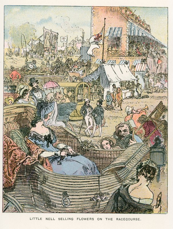 Illustrasjon for The Old Curiosity Shop av English School