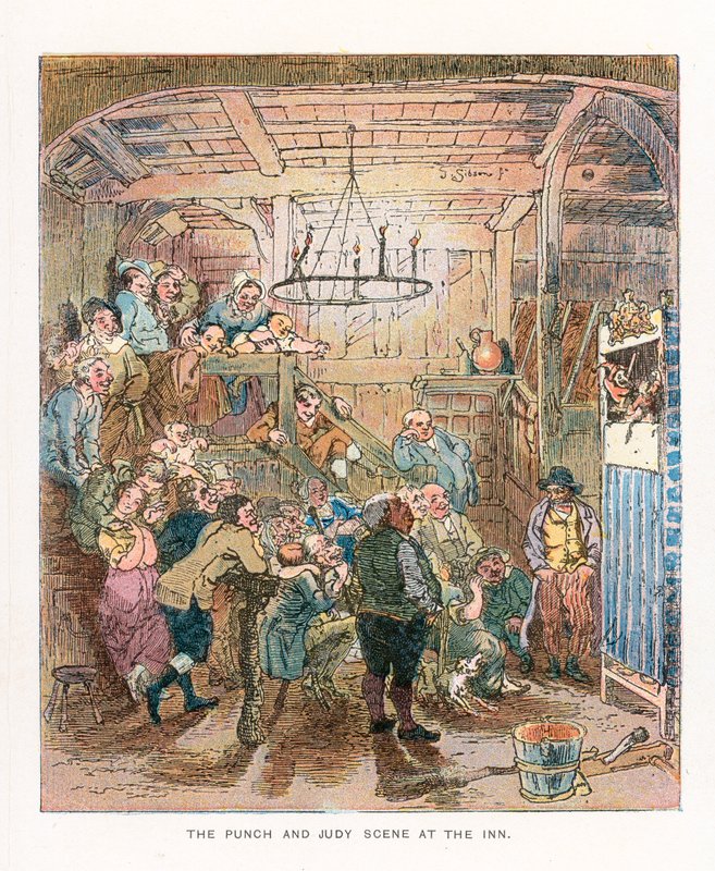 Illustrasjon for The Old Curiosity Shop av English School
