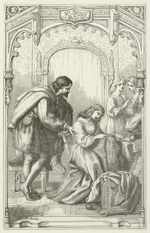 Illustrasjon for The Pilgrims Progress av John Bunyan av English School