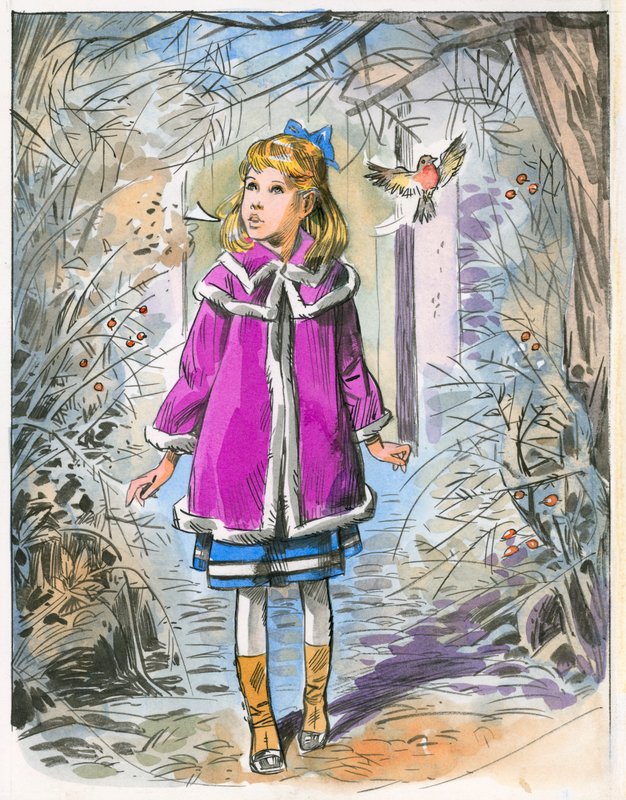 Illustrasjon for The Secret Garden av English School