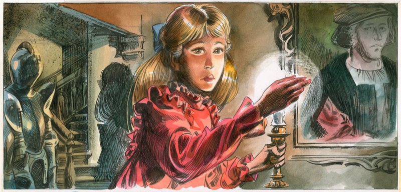 Illustrasjon for The Secret Garden av English School