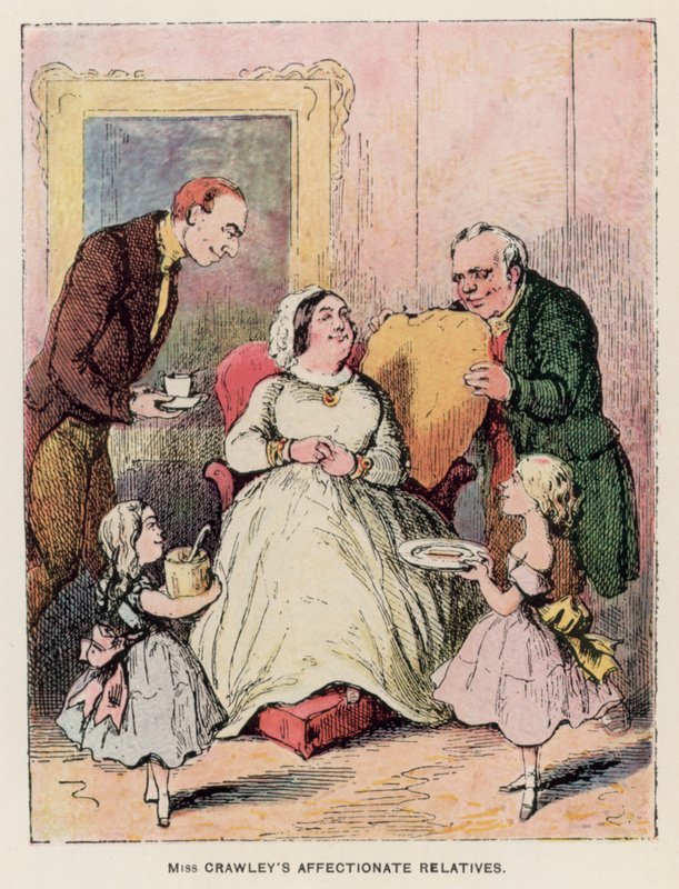 Illustrasjon for Vanity Fair av Thackeray av English School