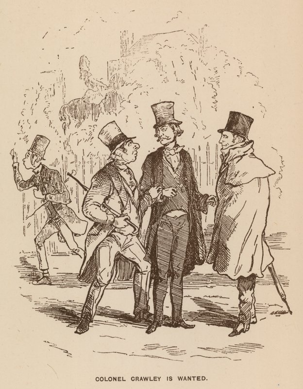 Illustrasjon for Vanity Fair av Thackeray av English School