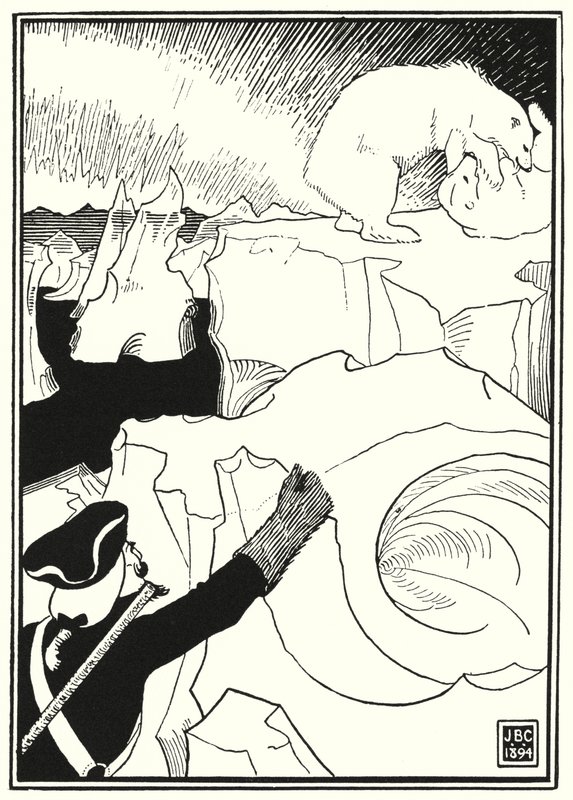 Illustrasjon for eventyrene til Baron Munchausen (gravering) av English School