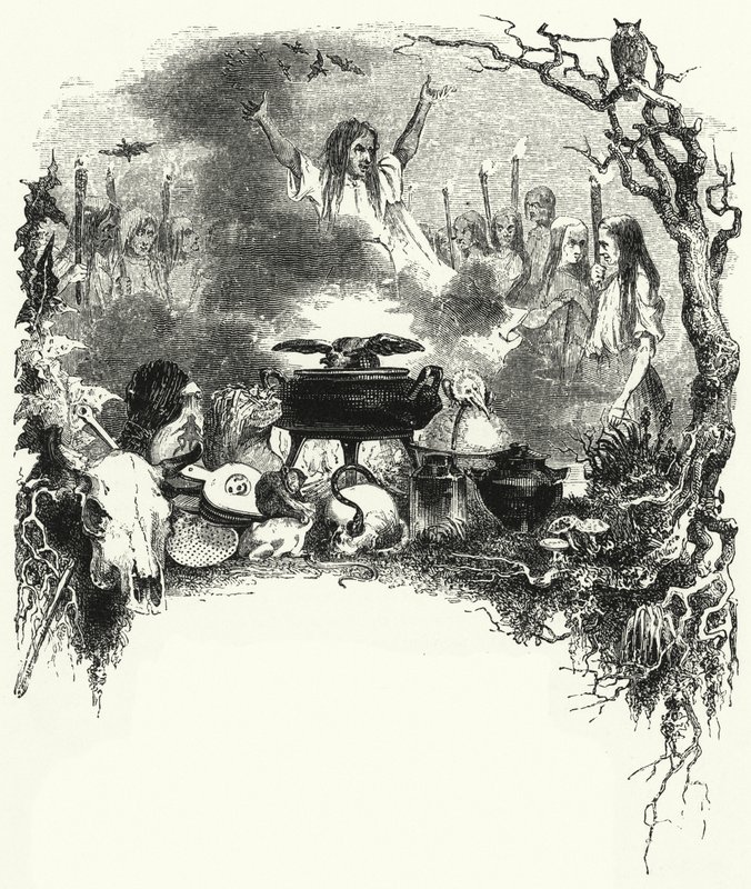 Illustrasjon for balletten, La Sylphide (gravering) av English School