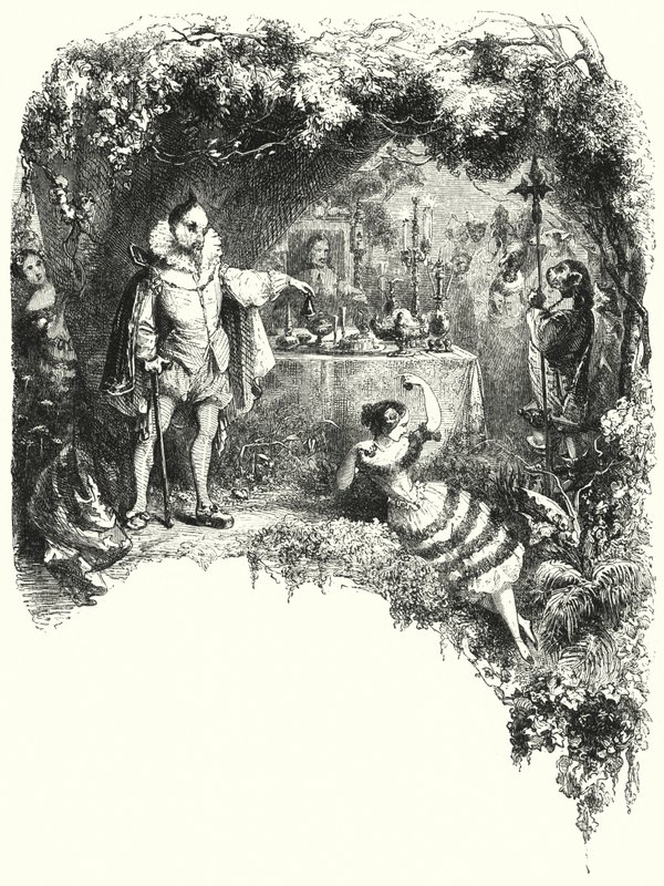 Illustrasjon for balletten, Le Diable boiteux eller Djevelen på to pinner (gravering) av English School