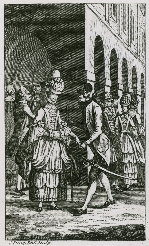 Illustrasjon i Harriss List, utgave av 1773 av English School