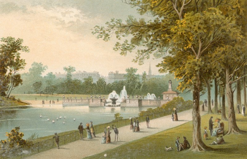 I Kensington Gardens av English School