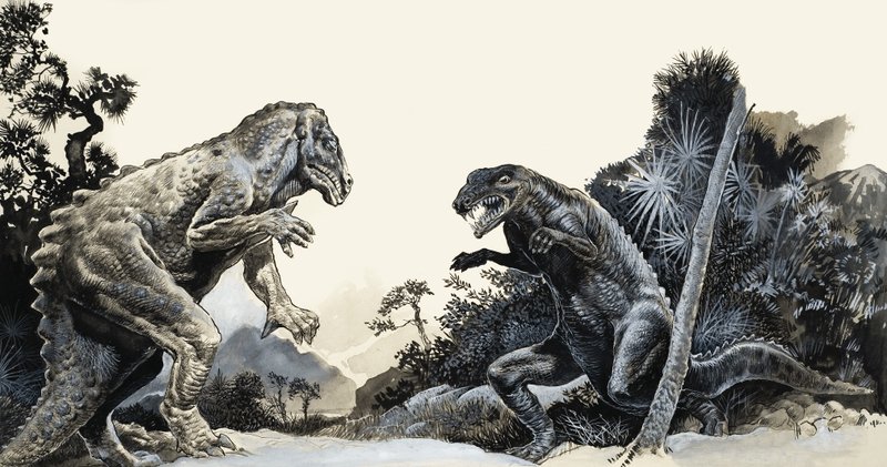 På jakt etter dinosaurer av English School