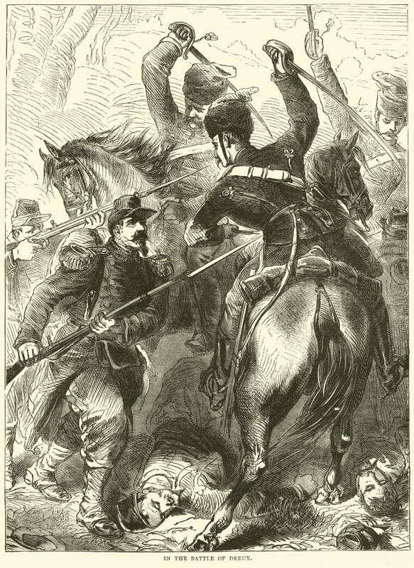 I slaget ved Dreux, november 1870 av English School
