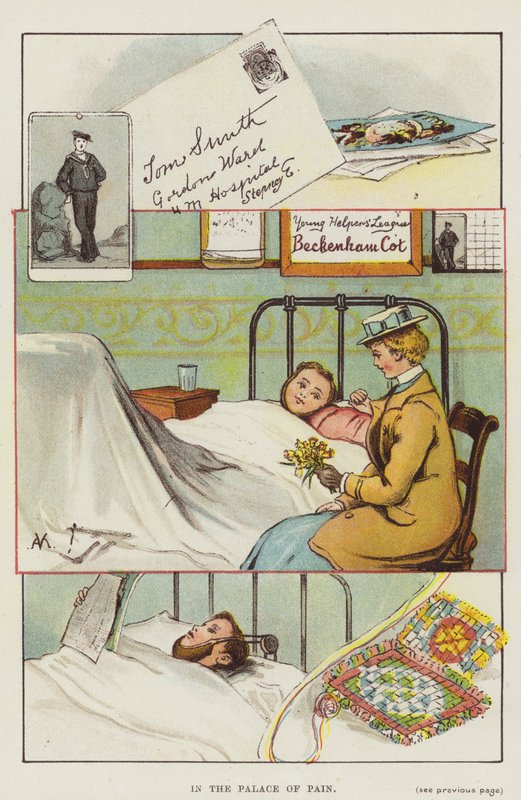 In Palace of Pain (farge litho) av English School