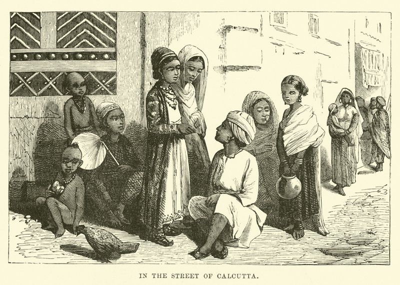 I gaten i Calcutta av English School