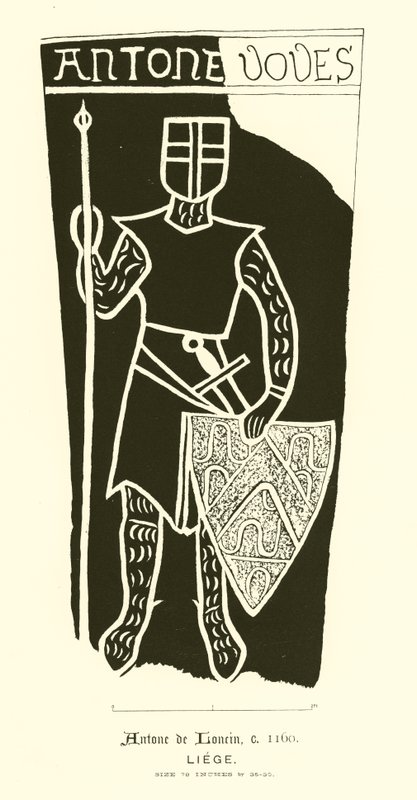 Innskåret plate (gravering) av English School