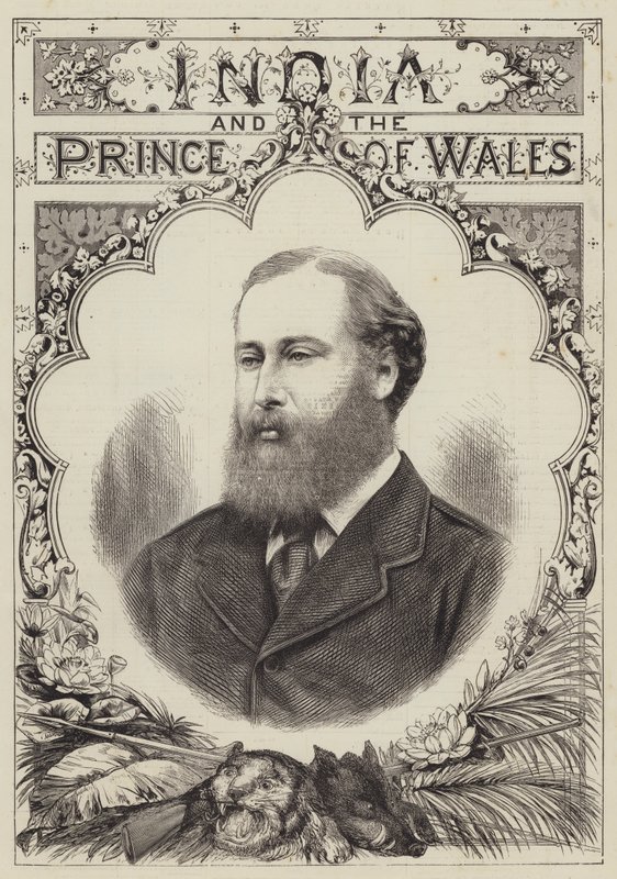 India og prinsen av Wales (gravering) av English School