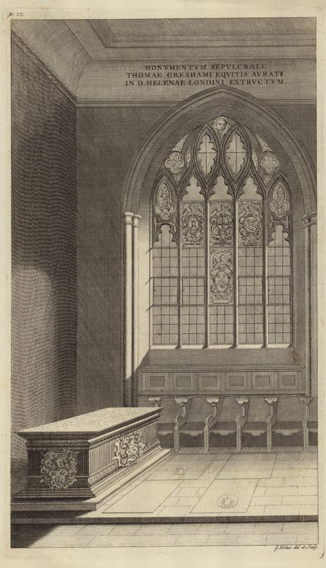 Interiør av St Helens Bishopsgate av English School