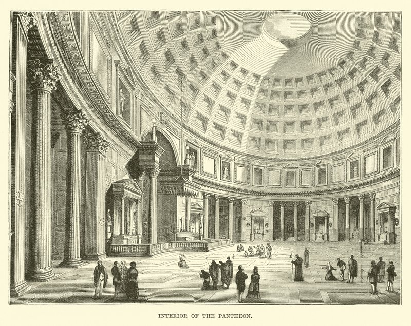 Interiøret i Pantheon av English School