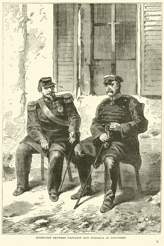 Intervju mellom Napoleon og Bismarck i Donchery, september 1870 av English School