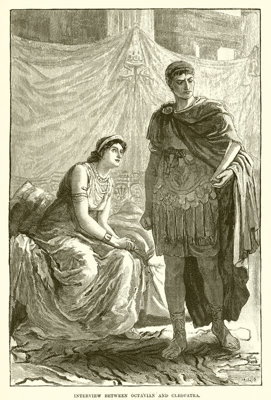 Intervju mellom Octavian og Cleopatra av English School