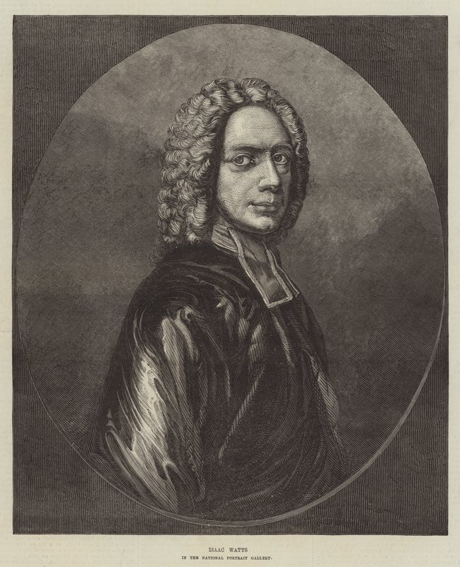 Isaac Watts, i National Portrait Gallery (gravering) av English School