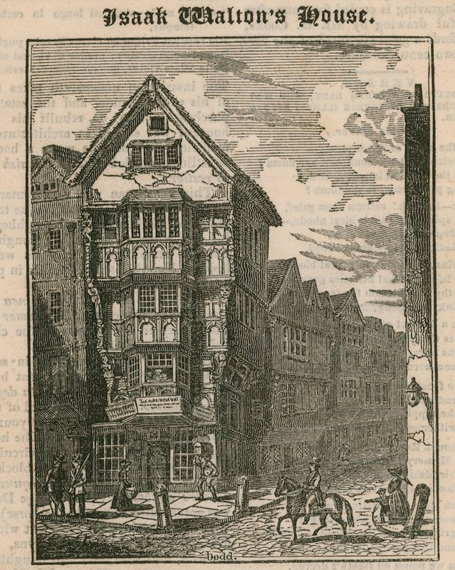 Isaak Waltons House, Fleet Street, London av English School