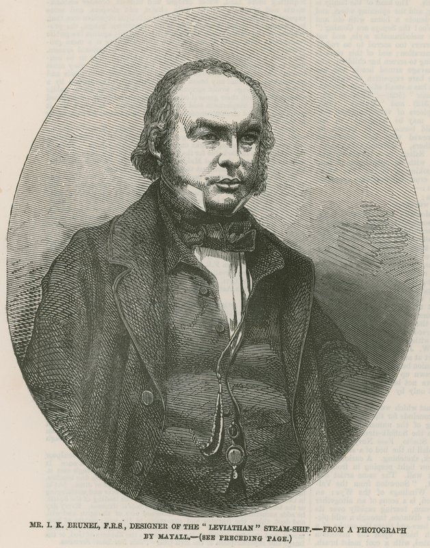 Isambard Kingdom Brunel, designer av Leviathan-dampskipet av English School