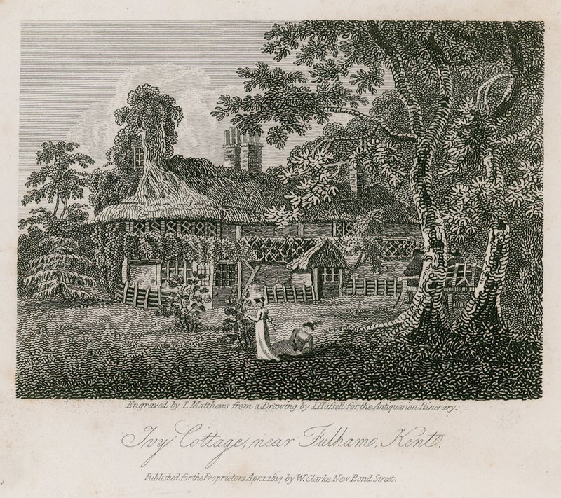 Ivy Cottage, nær Fulham, Kent av English School