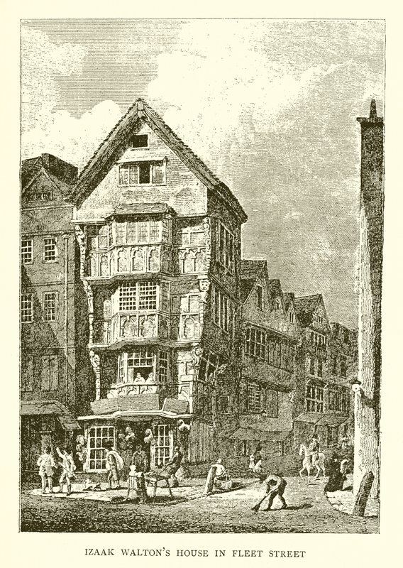 Izaak Waltons hus i Fleet Street av English School