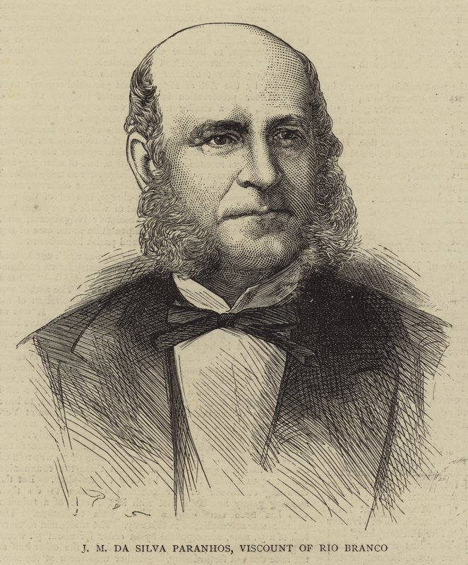 J M da Silva Paranhos, Viscount of Rio Branco (gravering) av English School