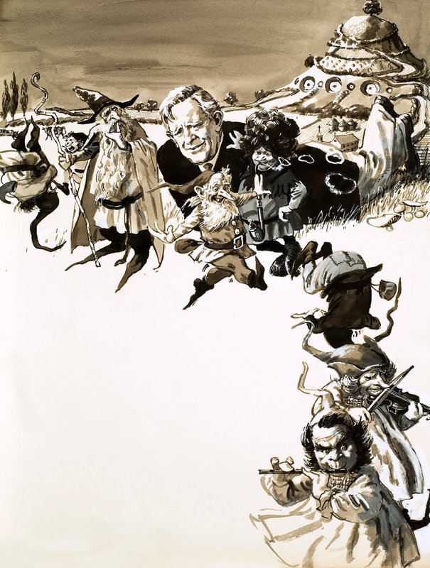 J.R.R. Tolkien og karakterer fra Ringenes Herre av English School