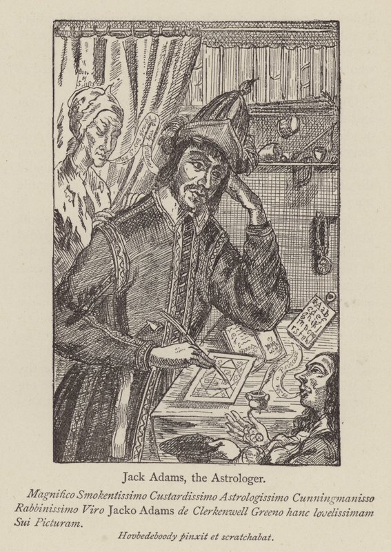 Jack Adams, astrologen (gravering) av English School