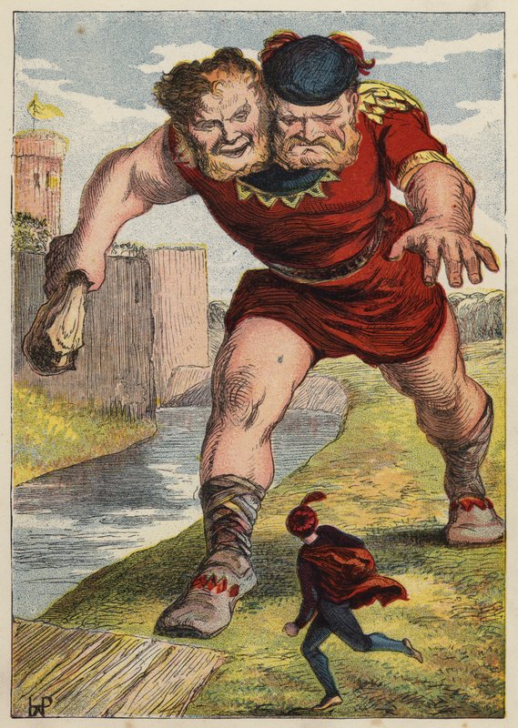 Jack The Giant Killer (farge litho) av English School