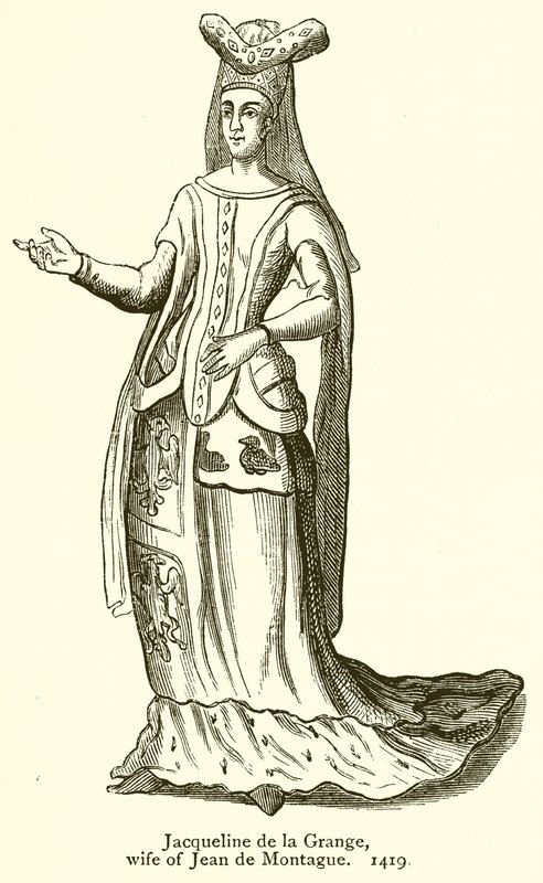 Jacqueline de la Grange, kone til Jean de Montague. 1419 av English School