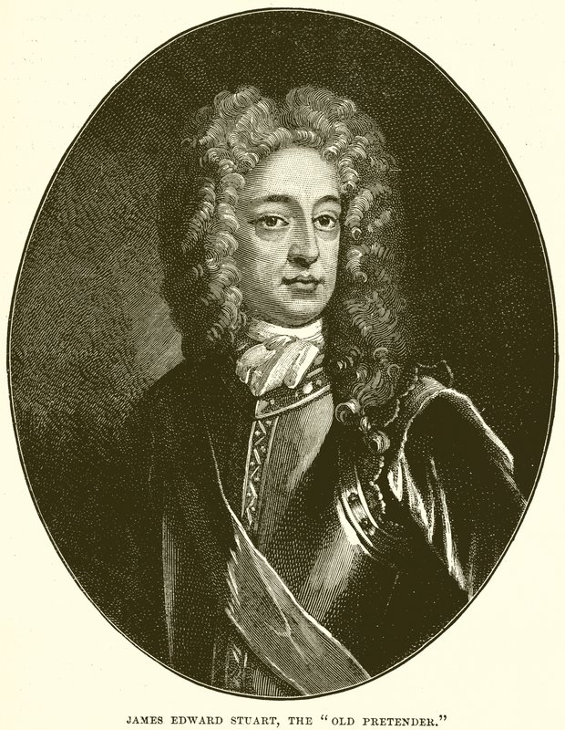 James Edward Stuart, den gamle pretenderen. av English School