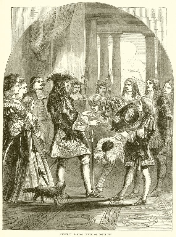 Jakob II. tar avskjed med Ludvig XIV av English School