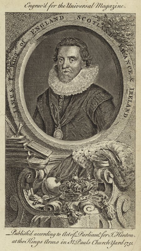 James I, konge av England, Skottland, Frankrike og Irland av English School