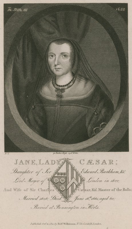Jane, Lady Caesar, datter av Sir Edward Barkham av English School