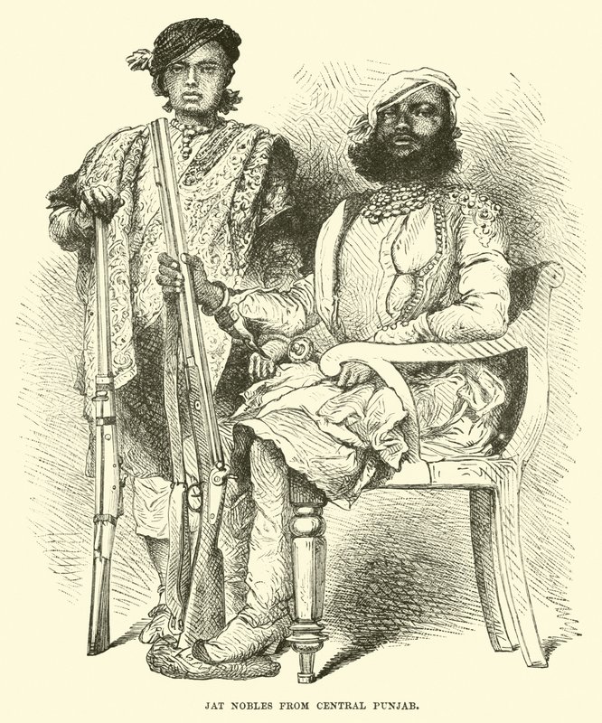 Jat Nobles fra Central Punjab av English School