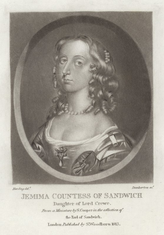 Jemima grevinne av Sandwich av English School