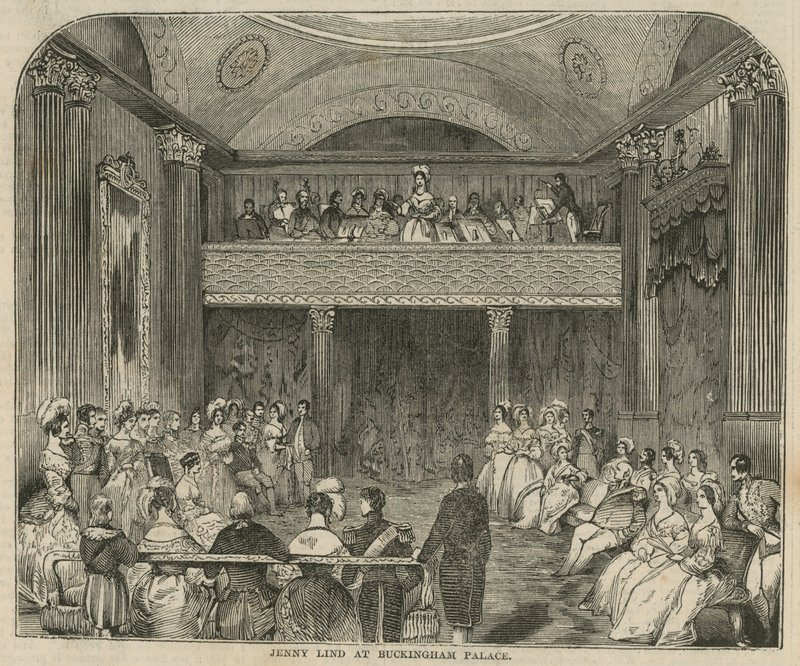 Jenny Lind på Buckingham Palace av English School