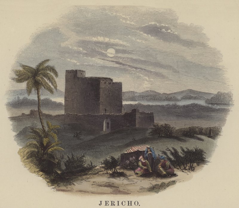 Jericho (farget gravering) av English School